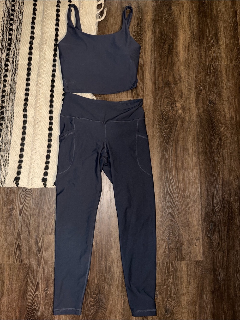 Women's Navy Workout Set